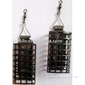 black iron metal fishing feeder cage